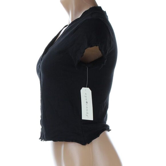 cropped button up top Juniors Medium by Eye Candy NWT - Picture 4 of 9